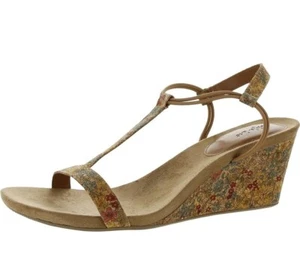 Style & Co. Womens 12 M Flower Cork Strappy Wedge Heel Sandals NIB XO7 - Picture 1 of 7