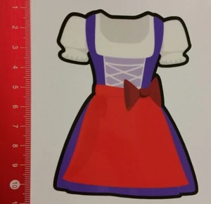 Aufkleber/Sticker: Dirndl Schleife links Lila Volksfest Bayern (10031751) - Bild 1 von 1