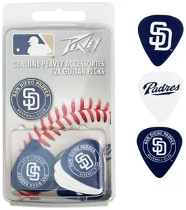 Peavey MLB San Diego Padres Guitar/Bass 12 Piece Pick Pack - Picture 1 of 1