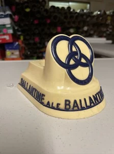 Early BALLANTINE ALE BEER SIGN Advertising Display W Cup Rare General Store Bar - Picture 1 of 7