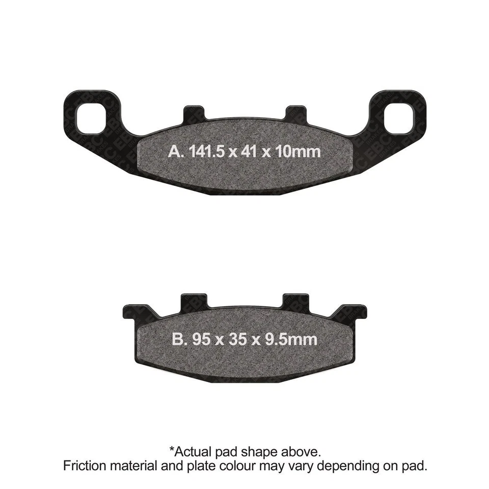 EBC Motorcycle Brake Pads DMX Rear Right Kawasaki Ninja ZX 10 ZX 1000 B 1988-90 - Image 1 of 1