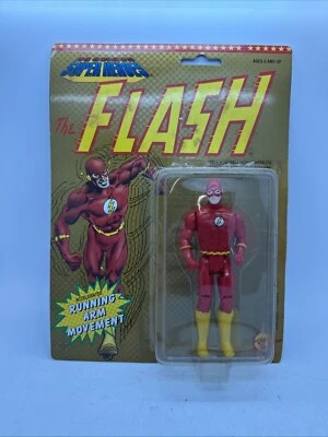 Figura de acción Toy Biz DC Comics Super Heroes brazo corriendo flash 1990 nueva en tarjeta Foto 1 de 4