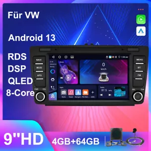 4+64GB Android13 Autoradio Für Skoda Octavia II 1Z3 1Z5 CarPlay GPS Navi Kamera - Bild 1 von 22