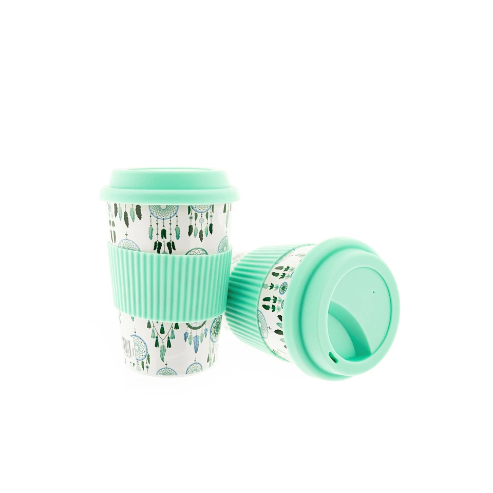 To Go, Porzellan Coffee to go Becher mit Deckel 350ml ZH4 - Bild 1 von 1