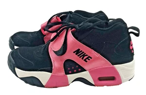 Nike Air Shoes Sneaker Youth Size 5Y Pink / Black Athletic Strap Foot 599213-003 - Picture 1 of 8