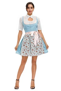 Women Dress Oktoberfest Cosplay Costumes Maid Skirt Halloween Show Uniform Party - Picture 1 of 13