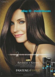 PANTENE Hair Care 1-Page Magazine PRINT AD 2013 COURTENEY COX beautiful brunette - Picture 1 of 1