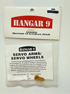 HANGAR 9 HAN3532 MACHINED ALUMINUM SERVO 1/2 ARM JR/AIR NEW OLD INVESTORY - Picture 1 of 2
