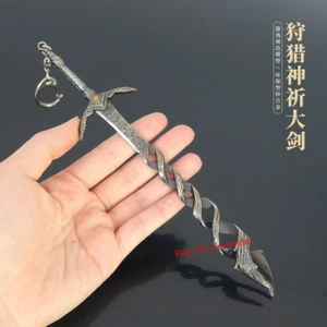 Spiel Elden Ring Godslayer's Greatsword Metall Waffe Modell Charme Dekoration - Picture 1 of 8