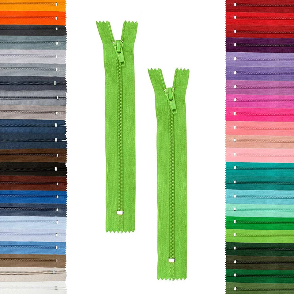 2 Reißverschlüsse 5mm spiral, 18cm, unteilbar, Autolock, Farbe frei wählbar (0,9 - Bild 1 von 1