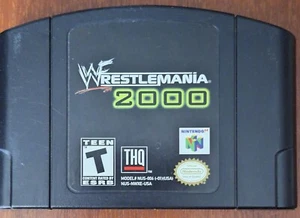 WWF Wrestlemania 2000 N64 (Nintendo 64, 1999) Authentic Cartridge Only Tested - Picture 1 of 1