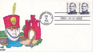 KRIBBS COVER HAND PAINTED FIRST DAY COVER 1985 ALDEN PARTRIDGE FDC POSTAL HISTOR - Picture 1 of 1