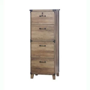 SAINT BIRCH File Cabinet 50.5" H X 19.3" W, Engineered Wood 4-Drawer Rustic Oak - Picture 1 of 5