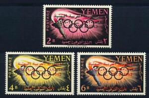 YEMEN Arab Republic 1963 OLYMPICS, Cpl Superb MNH/** Overprinted Set !!! ,Sports
