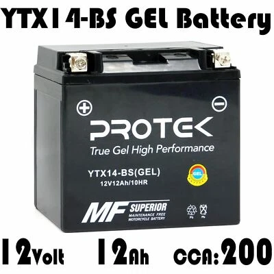 YTX14-BS YTX14H-BS GYZ16H GEL Battery for 2002-2016 Suzuki V Strom DL1000 SV1000 — 第 1/4 张图片