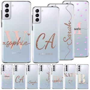 Personalised Name Case For Samsung Galaxy A16 A05s S23 S24 S25 Soft Phone Cover - Foto 1 di 45