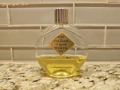 Vtg JE REVIENS Worth Eau De Toilette Perfume 4 oz. Bottle Splash 35% Full READ - Изображение 1 из 4
