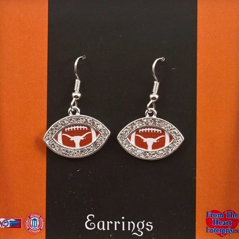 Texas Longhorns   rhinestone earrings! Cover