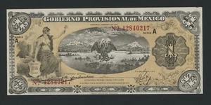 MEXICO 1 PESO 1915 GOBIERNO PROVISIONAL PICK # S1101a UNC LESS. - Picture 1 of 2