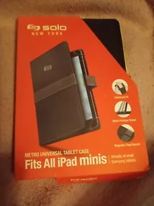 Solo New York Metro universal TABLET CASE fits ipad minis black NEW Most Samsung - Picture 1 of 2