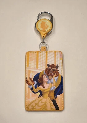 Loungefly Disney La Bella y la Bestia Danza Cordón Retráctil Soporte de Identificación NUEVO Foto 1 de 4