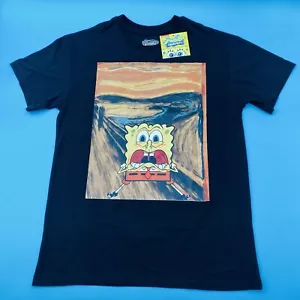 Spongebob screaming black T-shirt in size medium - Picture 1 of 6