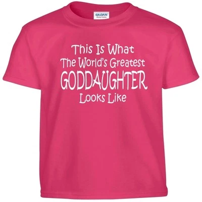 Camiseta Worlds Greatest GODDAUGHTER Niñas Niños y Adultos Camiseta Camiseta Foto 1 de 3
