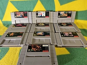 Snes Games Lot Of 10 **Blackthorn, Earthworm Jim, Congo's Caper...** - Picture 1 of 7