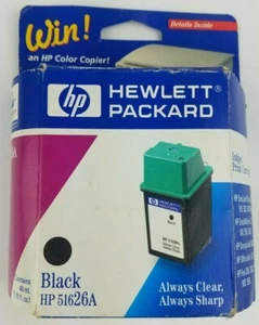 HP 26 51626a ~ inchiostro nero originale ~ sigillato ~ scaduto - Foto 1 di 3
