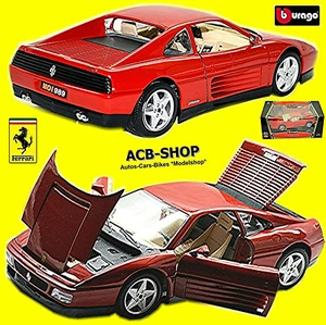 Ferrari 348 TB Berlinetta Coupe 1989-95 Red 1:18 Bburago - Picture 1 of 9