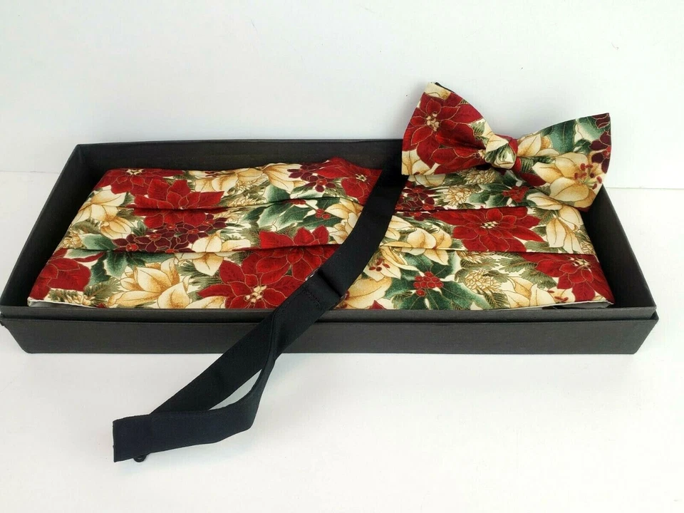 Набор официальных аксессуаров SANTANA с цветочным узором и галстуком-бабочкой - Изображение 1 из 4