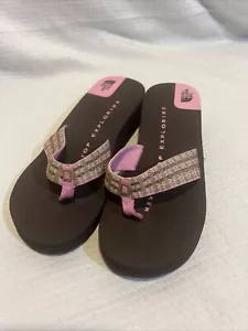 Nuevo Sandalias Chanclas The North Face Cuña Zapatos Para Mujer Talla 7 Marrón/Rosa - Imagen 1 de 6