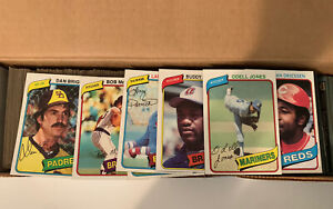 600 CT 1980 Topps Baseball Card Lot- Starter Set - No Dupes! Ex-NrMT (600/726)
