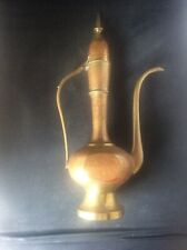Turkish Indian Islamic Brass Teapot Vintage Middle Eastern Arabic Red decoration