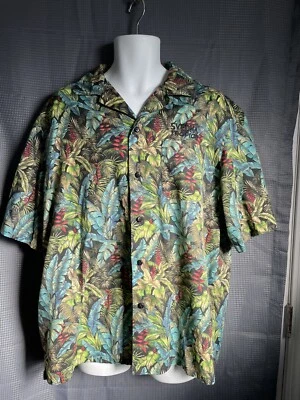 Camisa unissex estilo havaiano tropical Edwards manga curta Avesta Tropics - Imagem 1 de 4