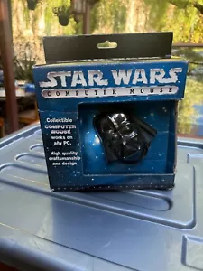VINTAGE STAR WARS DARTH VADER COMPUTER / PC MOUSE, NEW IN BOX - Picture 1 of 5