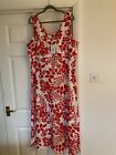 Eevie Collection - czerwono-biała sukienka - rozmiar 20