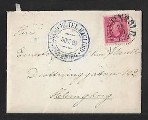 SWEDEN HELSINGBORG TO FINLAND 10ore ON COVER 1899 - Picture 1 of 3