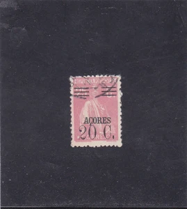 AZORES  STAMP CERES SURCHARGED 20 s/ 25 c. (1929-30)   - Picture 1 of 1