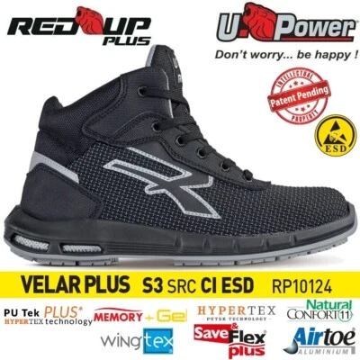 UPOWER SCARPE ANTINFORTUNISTICA VELAR PLUS S3 CI SRC ESD U-POWER Red Up Plus - Immagine 1 di 4