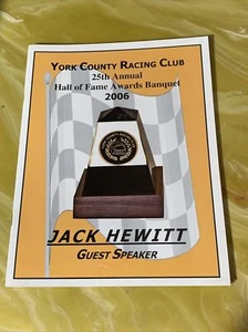 Vintage York County Racing Club Hall of Fame Awards Programs 2006 - Imagen 1 de 1