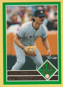 1992 Fleer Team Leaders - Don Mattingly #1 of 20 - New York Yankees - NM - Picture 1 of 2