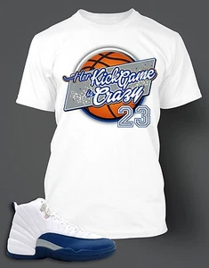 T shirt to match Jordan 12s French Blue shoes Ladies Women unisex Sizes Pro Club - Picture 1 of 1