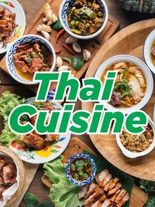 Thai Cuisine | Retail Window Display Sign | 18"W x 24"H - Picture 1 of 2
