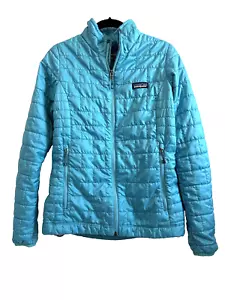 Chaqueta Patagonia para mujer talla XS verde azulado abrigo acolchado ligero empacable - Imagen 1 de 12