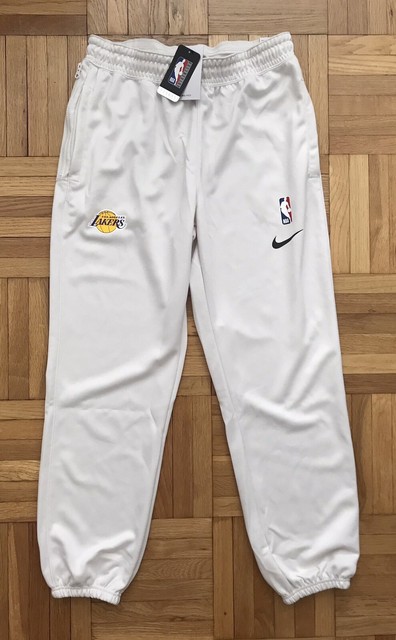 White Nike NBA LA Lakers Showtime Track Pants