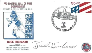 1990 NFL HOF Buck Buchanan Signed LE First Day Cover Cachet JSA COA - Picture 1 of 1