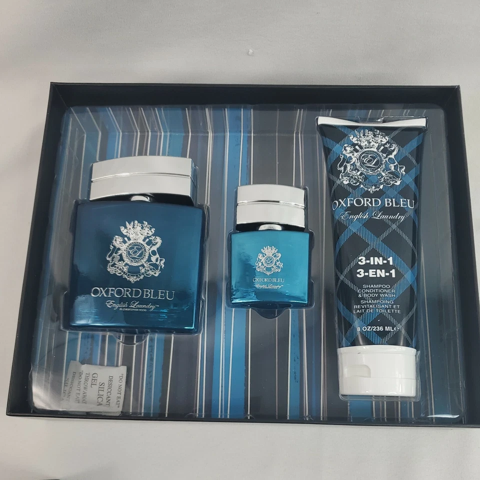 Juego de caja de regalo de lavandería inglesa Oxford Bleu Foto 1 de 4