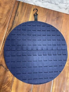 Ohrringhalter Organizer Wandhalterung blau rund 150 Ohrringe Filz Neu - Bild 1 von 4