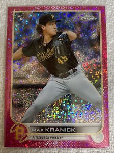 2022 Topps Chrome #144 Max Kranick RC Rookie Magenta Speckle Refractor 001/350